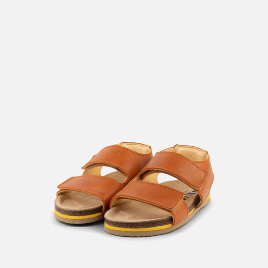Orange D-Velcro Sandals Shoes Dulis Shoes