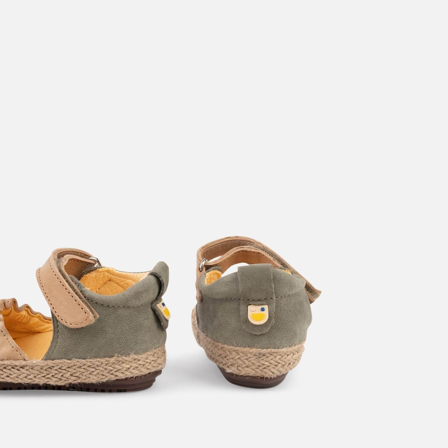 Peach/Green Strap Ballerinas Shoes & Booties Dulis Shoes