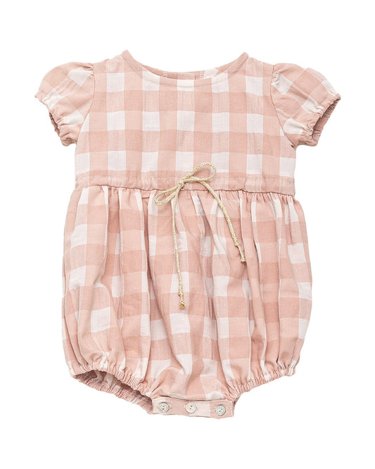 Pipa Baby Romper Pink Vichy Baby Grows Cosmosophie