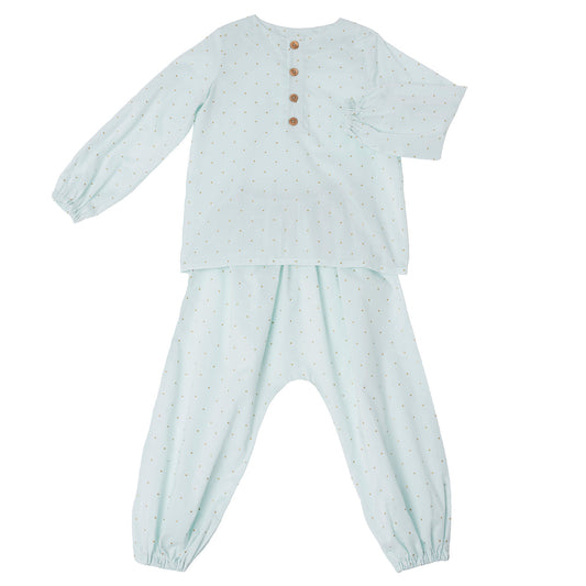 Pyjama CES Water Green polka-dots