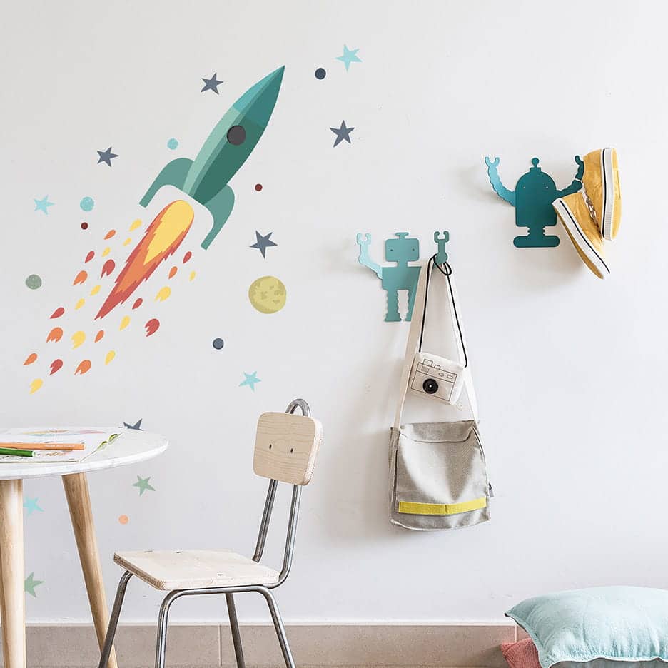 Robot hangers Wallart Tresxics