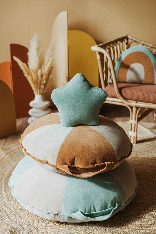 Caramel & Beige Beanbag