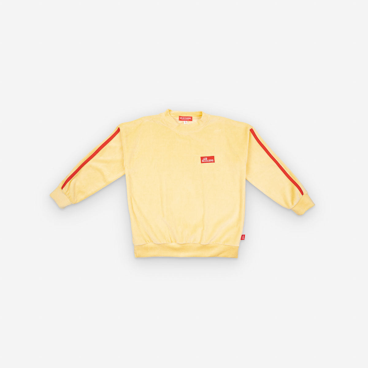 Yellow Velvet Shorts/Sweatshirt Set Sweatshirts Les Écoliers