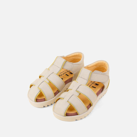 White Velcro Strap Sandals Shoes Dulis Shoes
