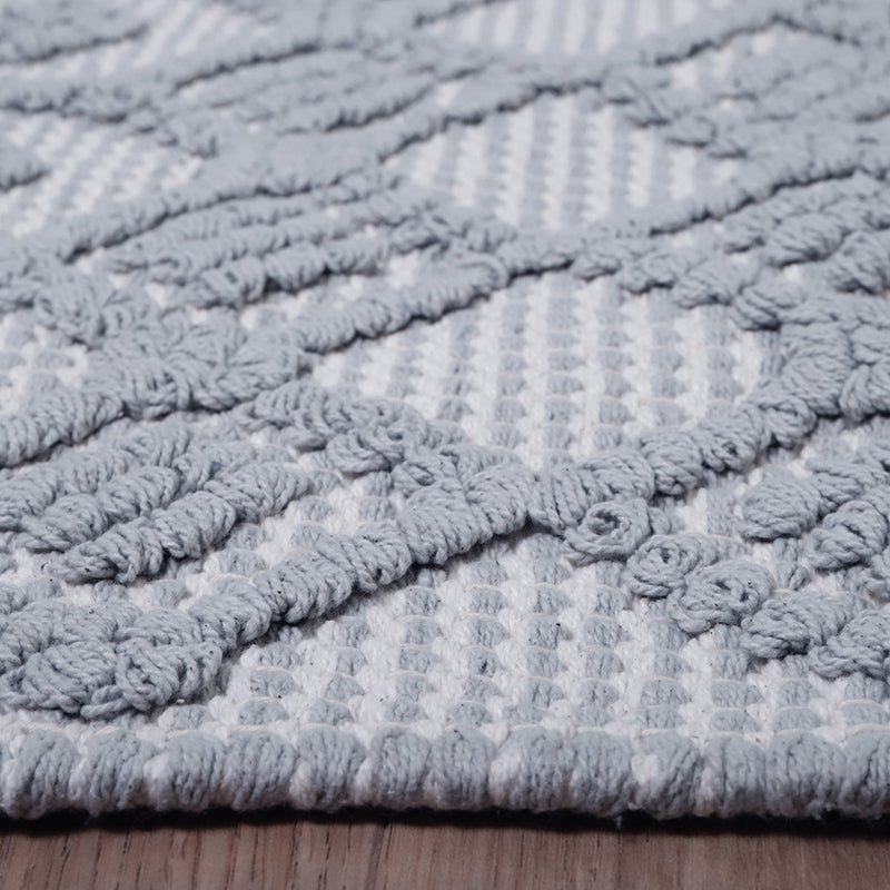 Gray and ecru children carpet