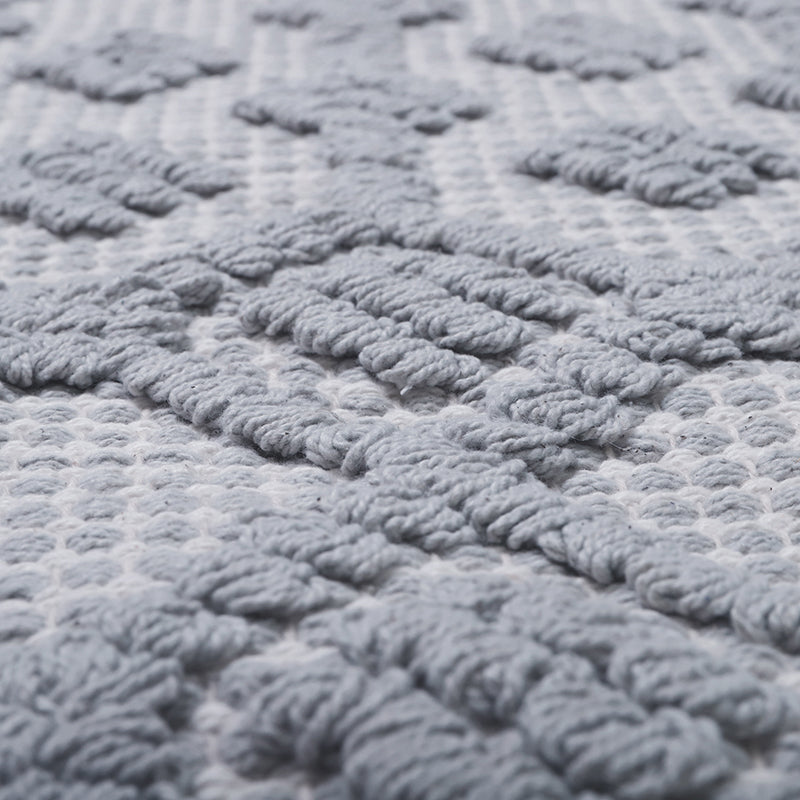 Gray and ecru children carpet