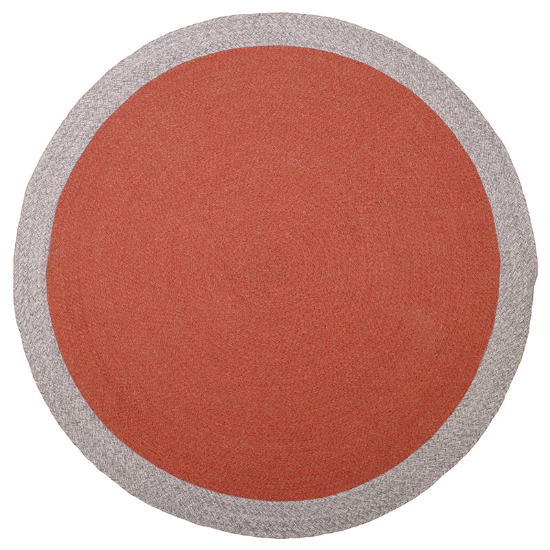 Nolan Red Children's braided wool carpet