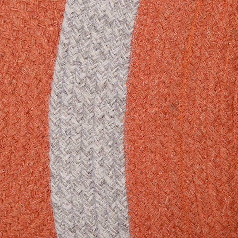 Nolan Red Children's braided wool carpet