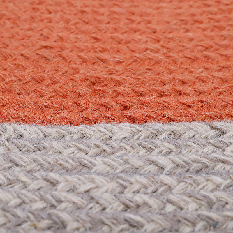 Nolan Red Children's braided wool carpet