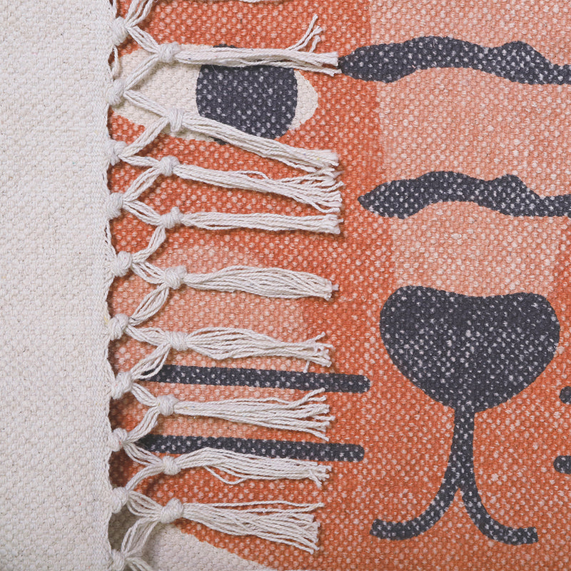 Tiger printed carpet