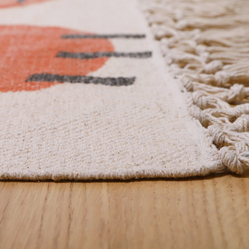 Tiger printed carpet
