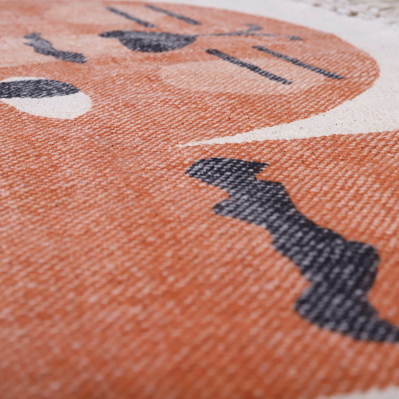 Tiger printed carpet