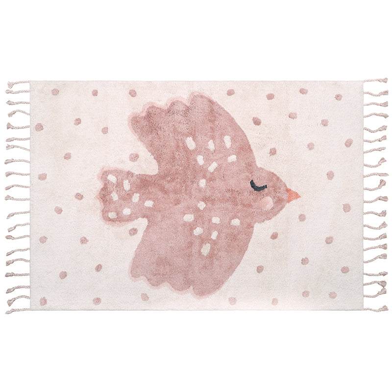Child carpet with bird pattern