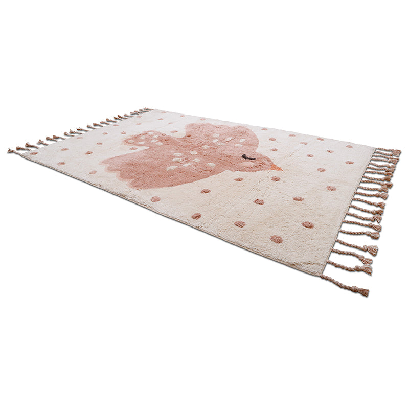Child carpet with bird pattern