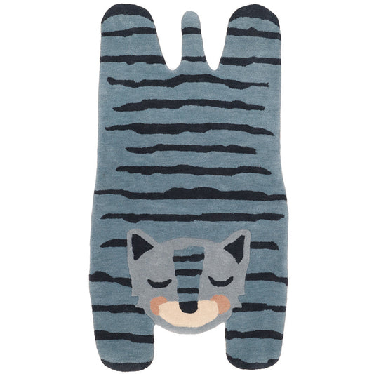 Blue Tiger Child Carpet