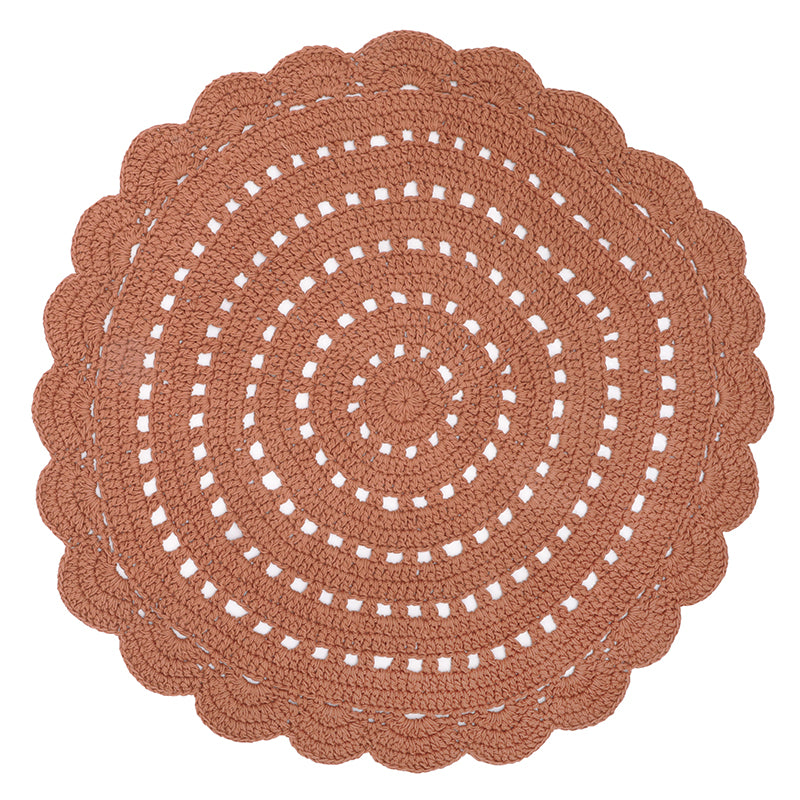 Alma Amber Child Crochet Carpet