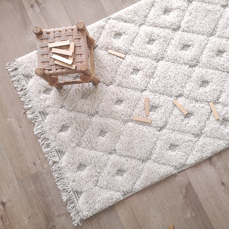 Bohemian white carpet