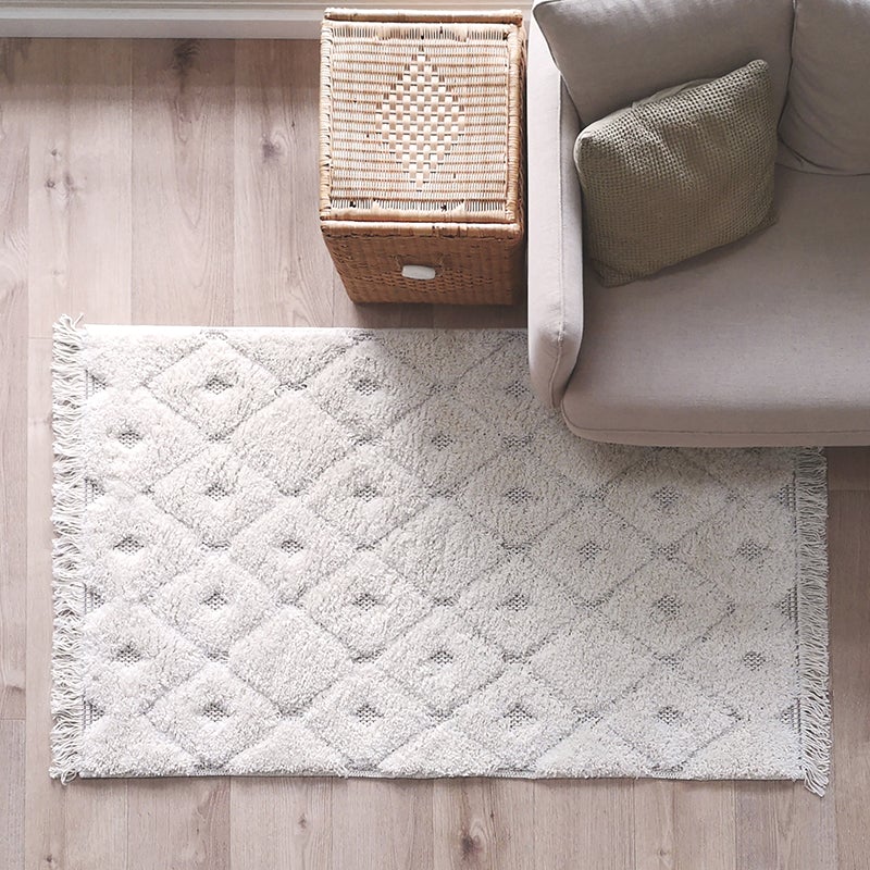 Bohemian white carpet
