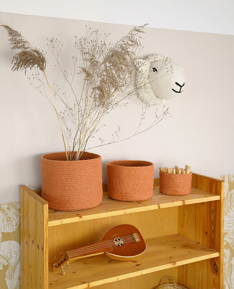 Ilse amber set of 3 storage baskets