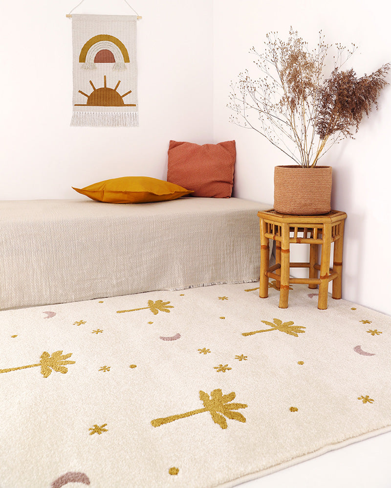 Little Palm Honey Child Carpet Small Palm trees