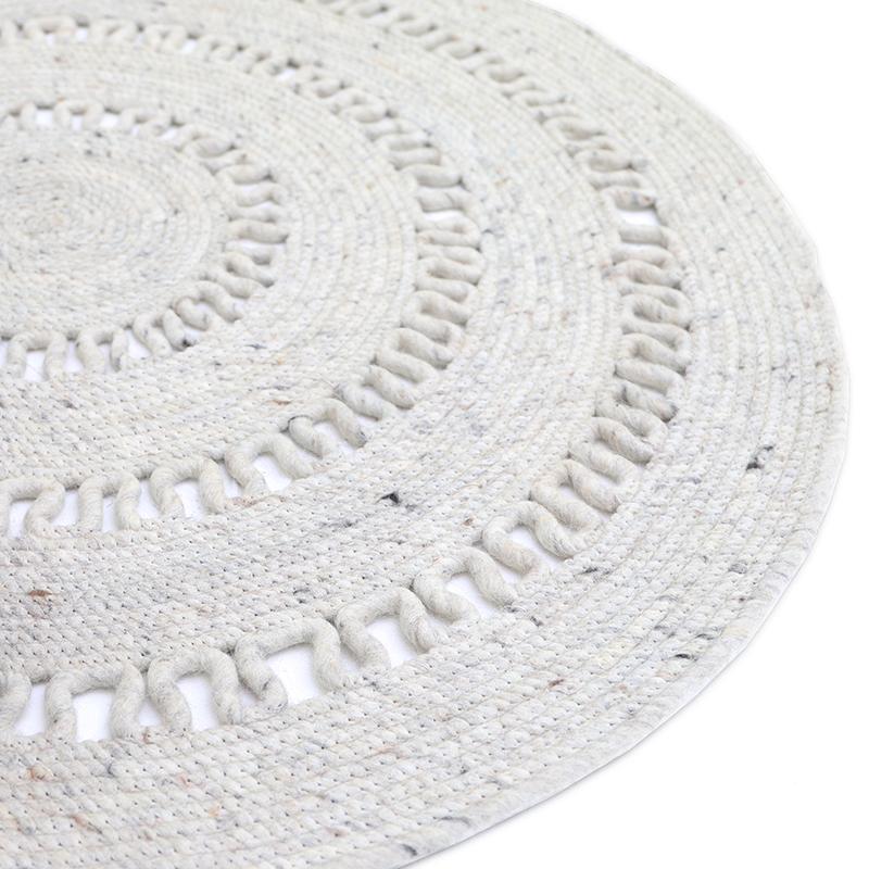 Natural bibek woollen carpet