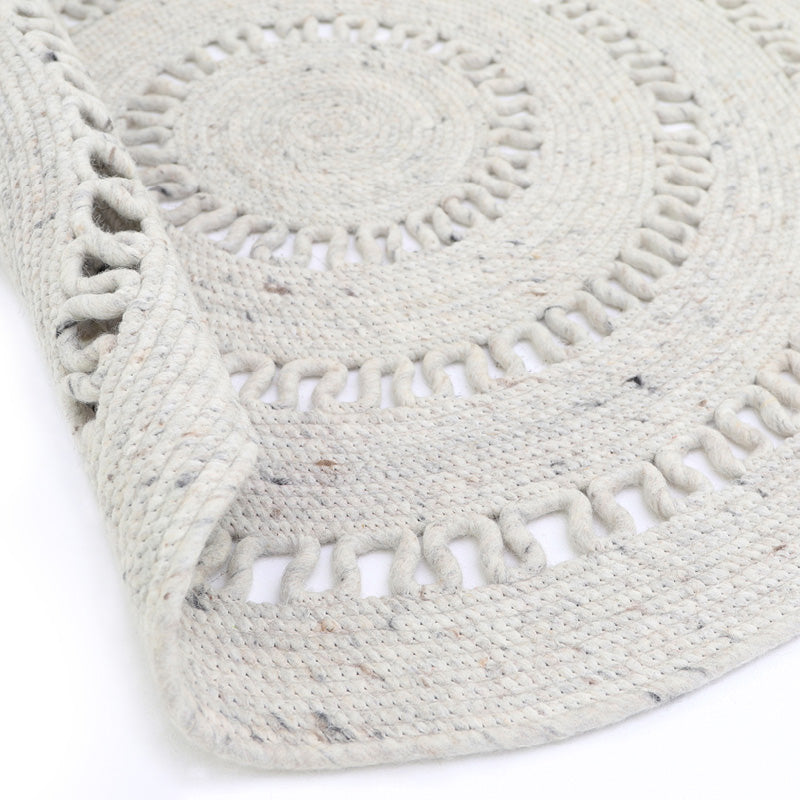 Natural bibek woollen carpet