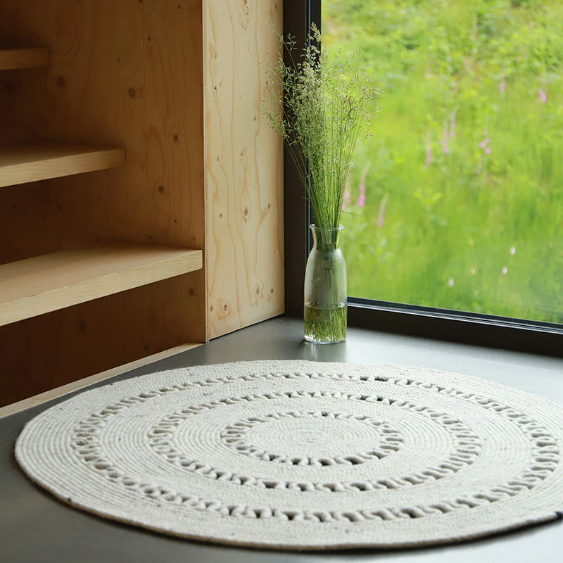 Natural bibek wool carpet