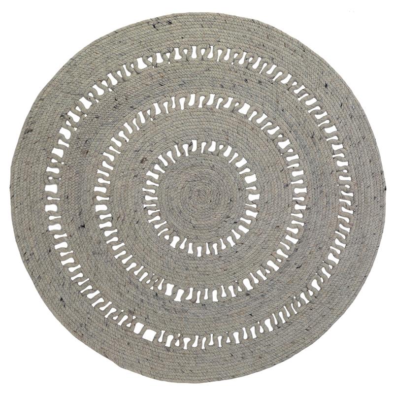 Bibek gray m carpet cozy wool openwork
