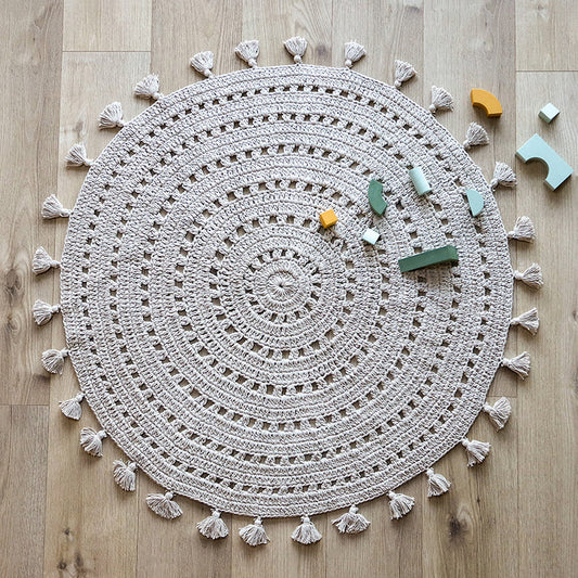 Nila gray pearl child carpet