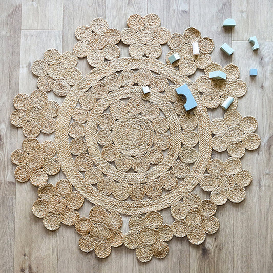 Moora round jute carpet