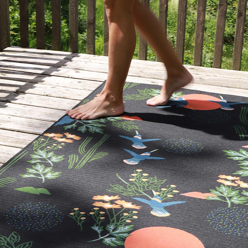 BLOOM floral print carpet