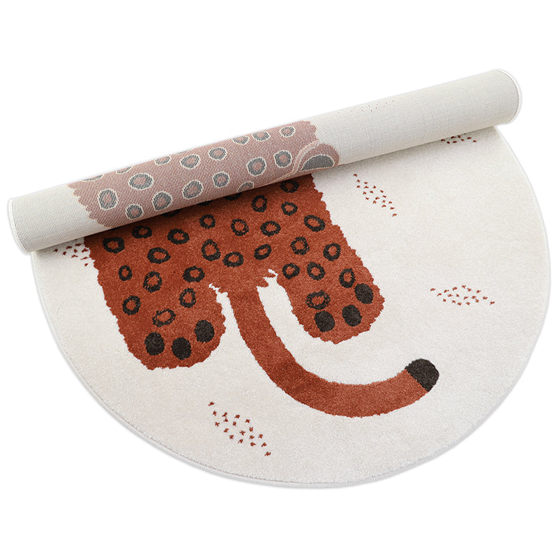 Kleo sienna child carpet with leopard