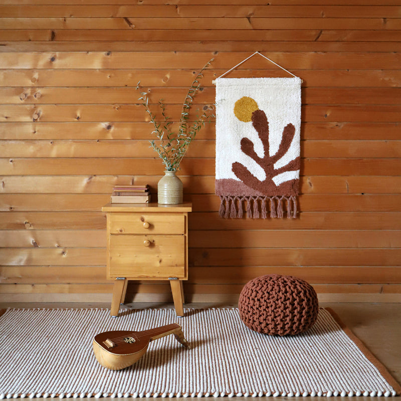 Bergen Caramel L Contemporary Wool Carpet