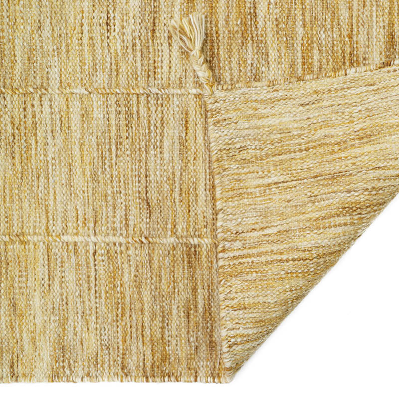 Lhenna yellow brown s contemporary wool carpet