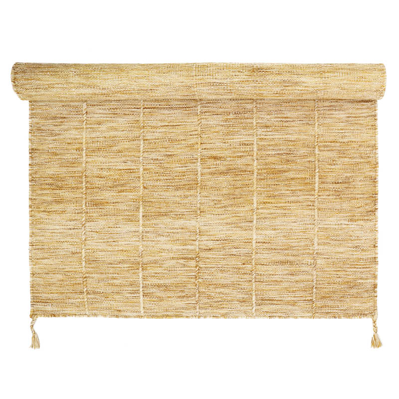 Lhenna yellow brown s contemporary wool carpet