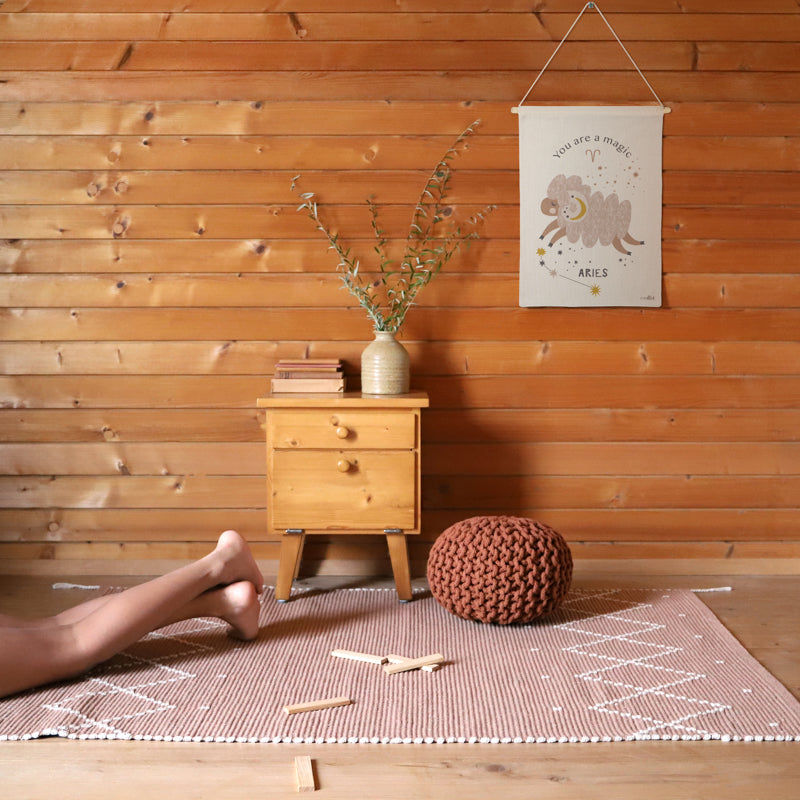 Mallorca Rose Clay Bohemian Children's Carpet
