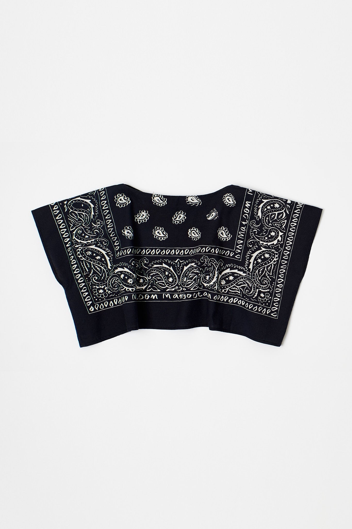 Bandana Top Black Tops Maison Mangostan 