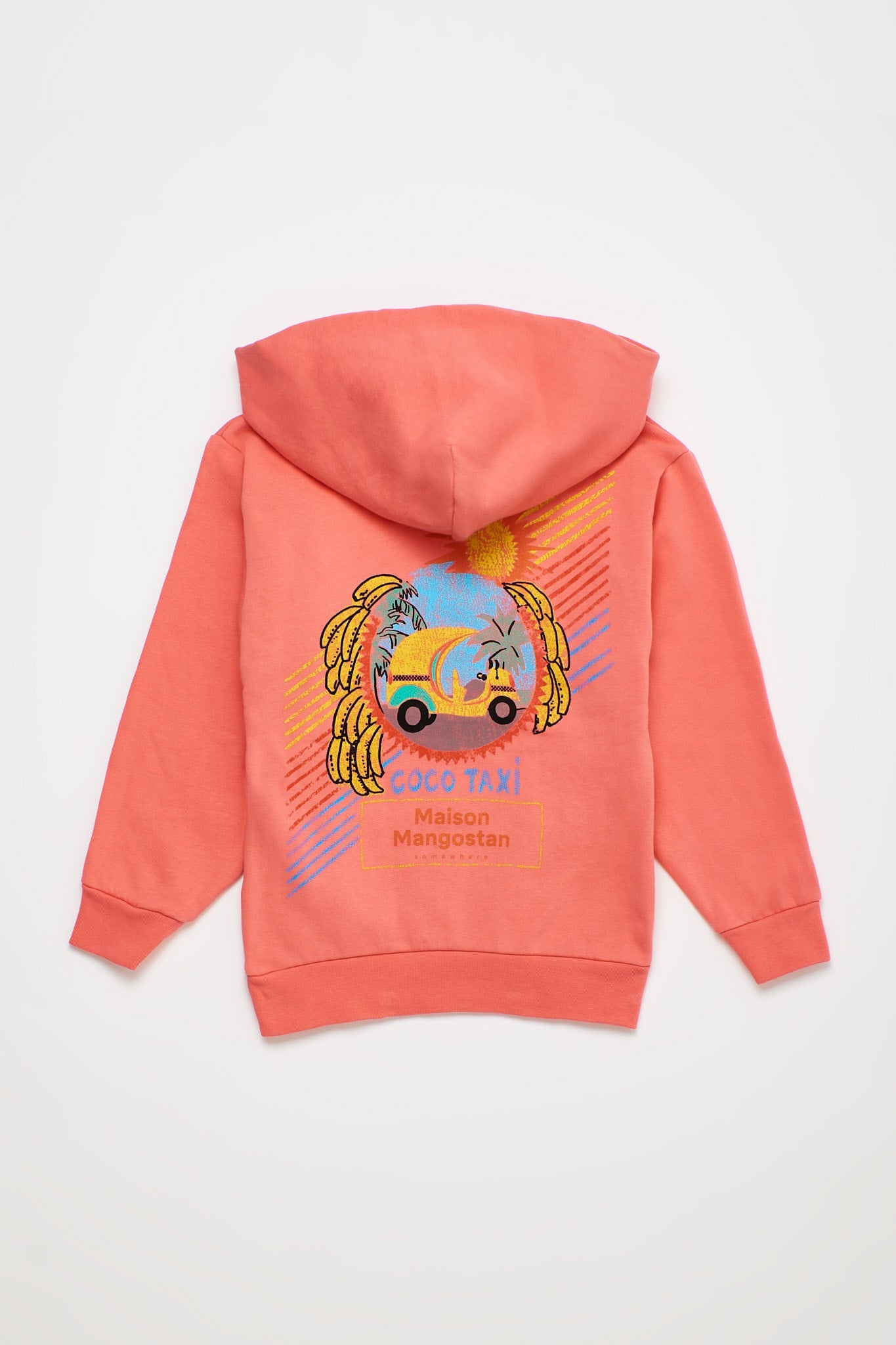 Coco Taxi Hoodie Coral Sweatshirts Maison Mangostan 