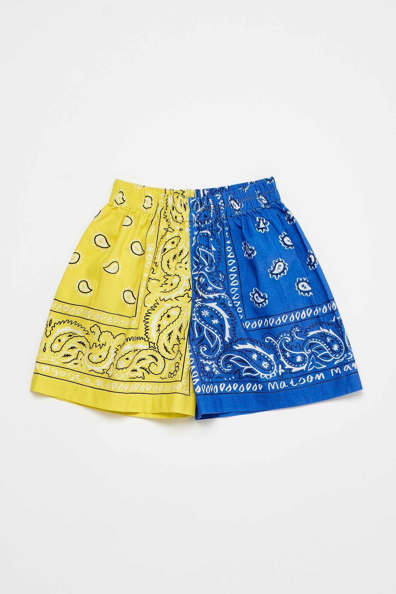 Bandana Shorts Yellow Shorts Maison Mangostan 