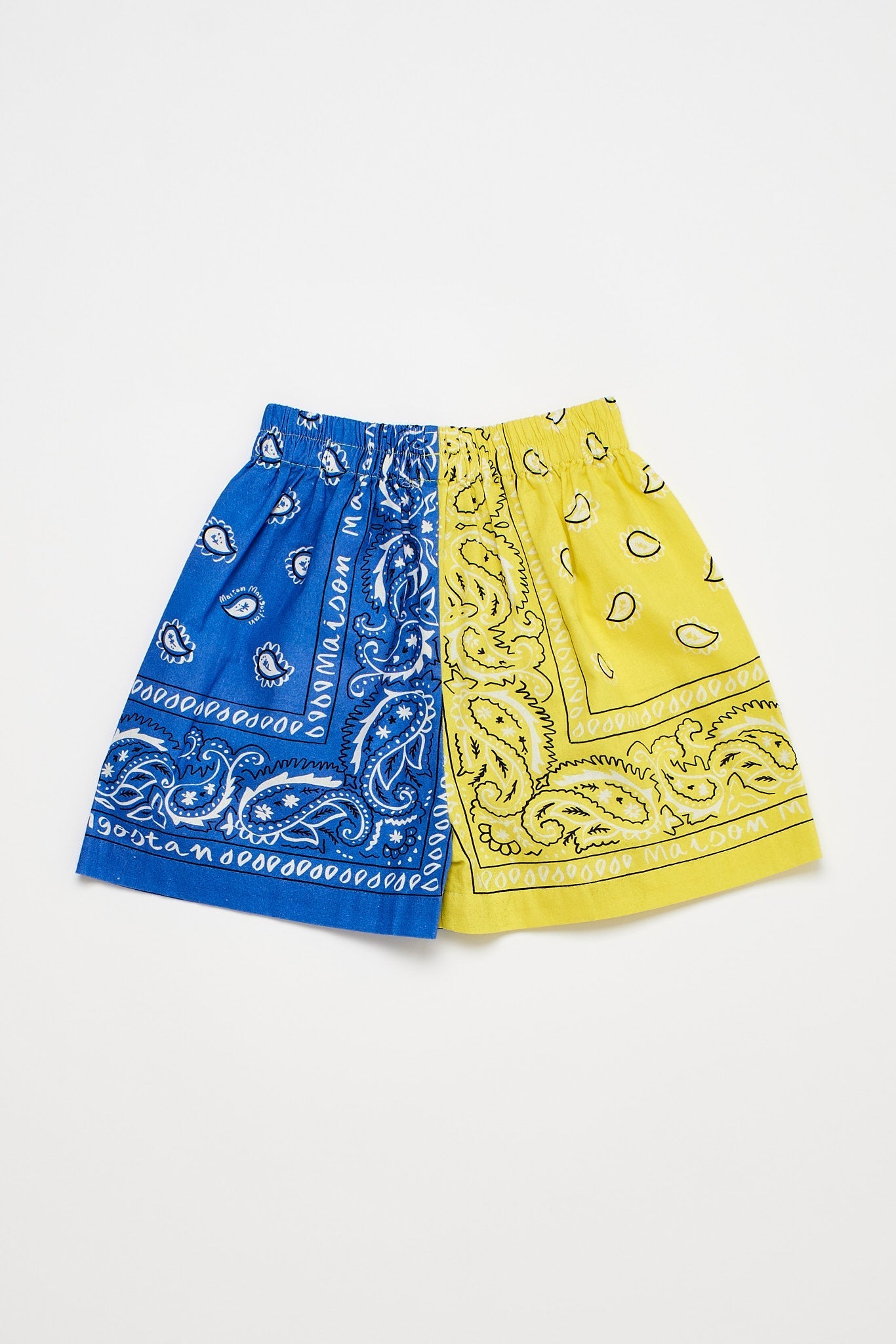 Bandana Shorts Yellow Shorts Maison Mangostan 