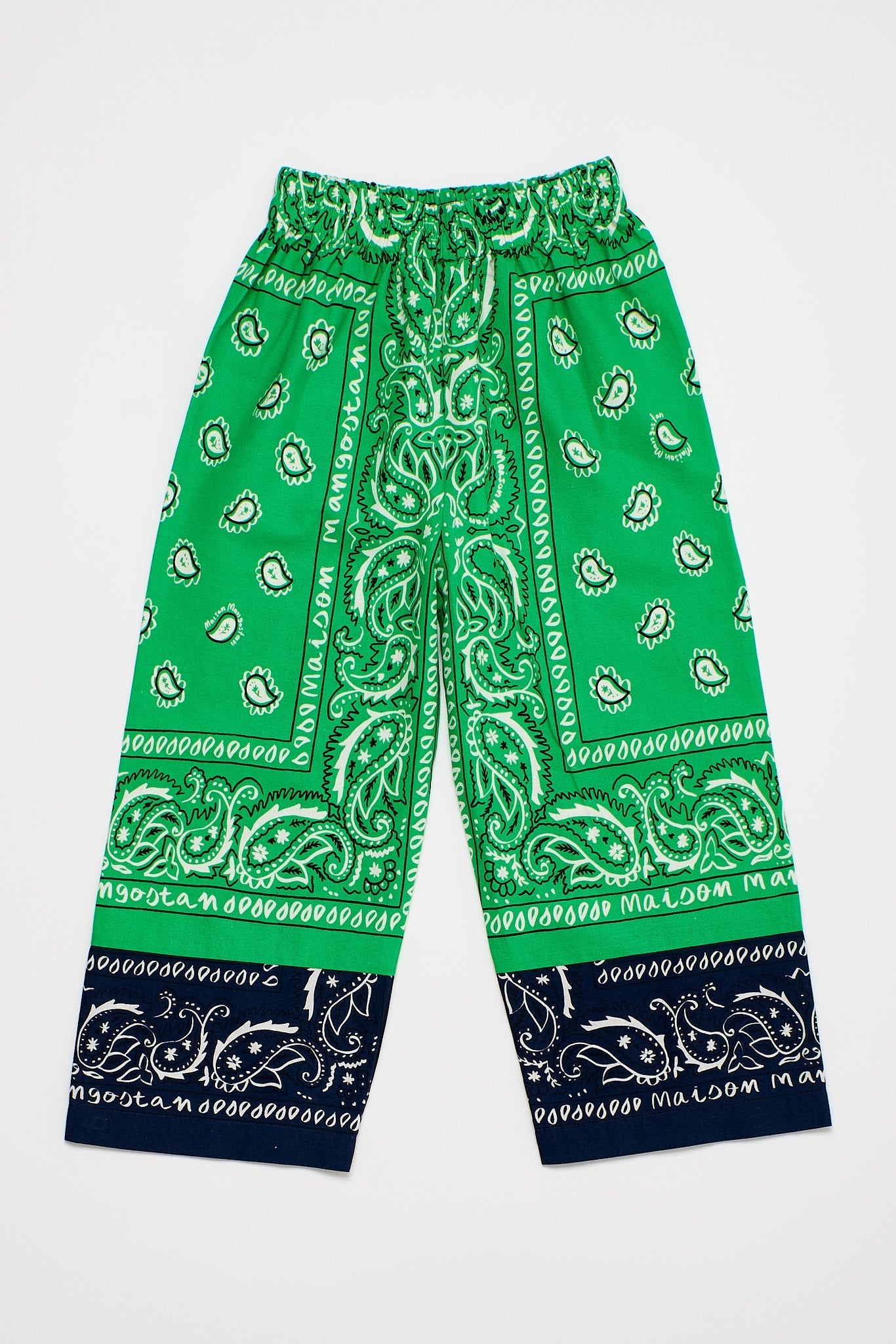Bandana Trousers Green Trousers Maison Mangostan 