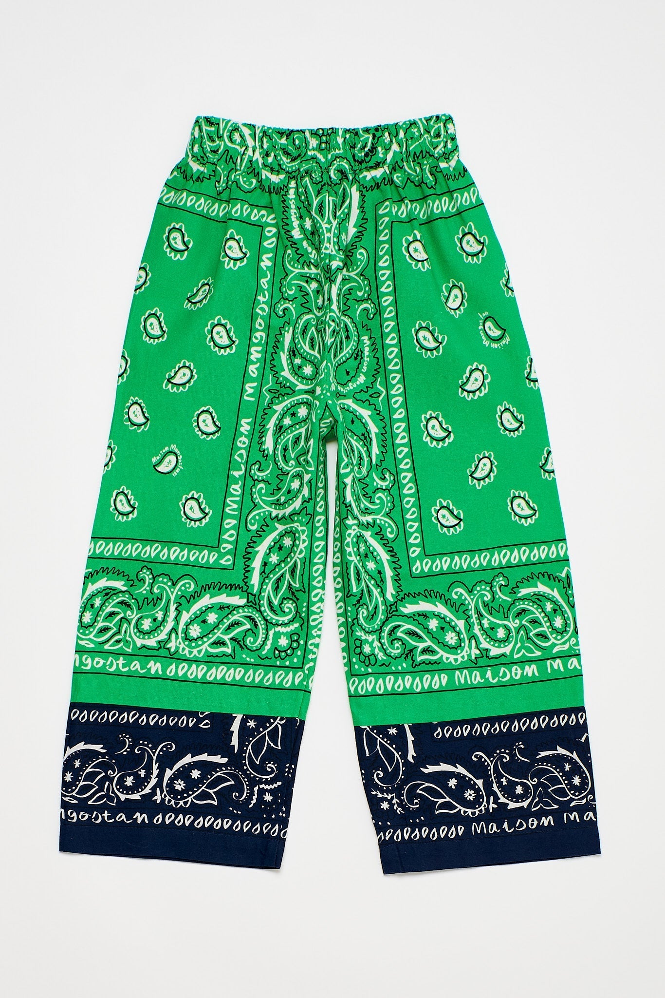 Bandana Trousers Green Trousers Maison Mangostan 