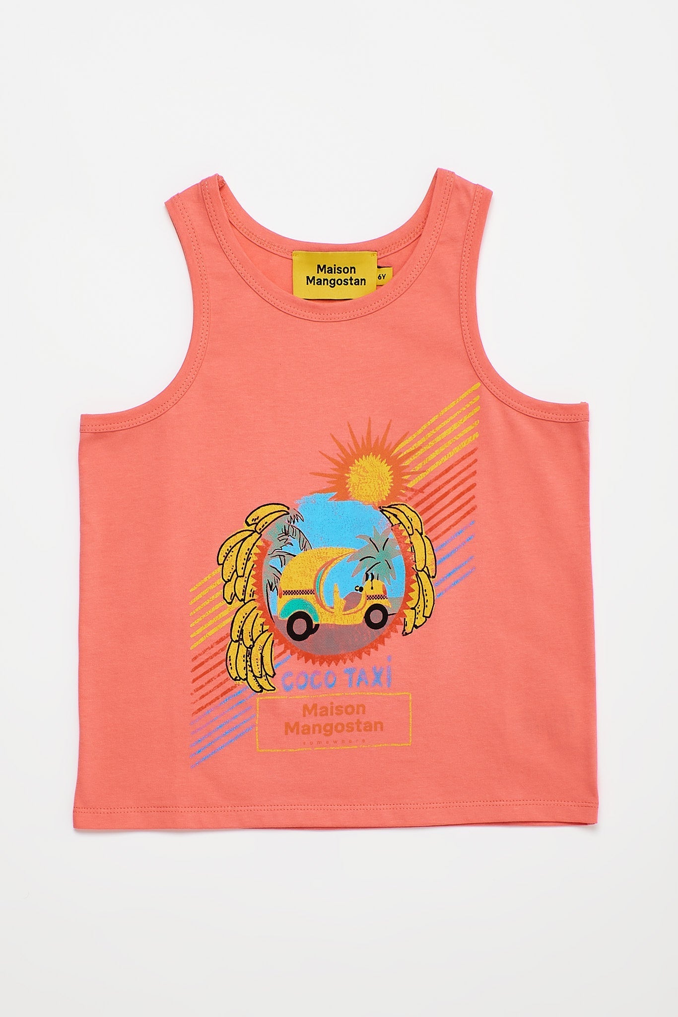 Coco Taxi T-shirt Coral Tops Maison Mangostan 