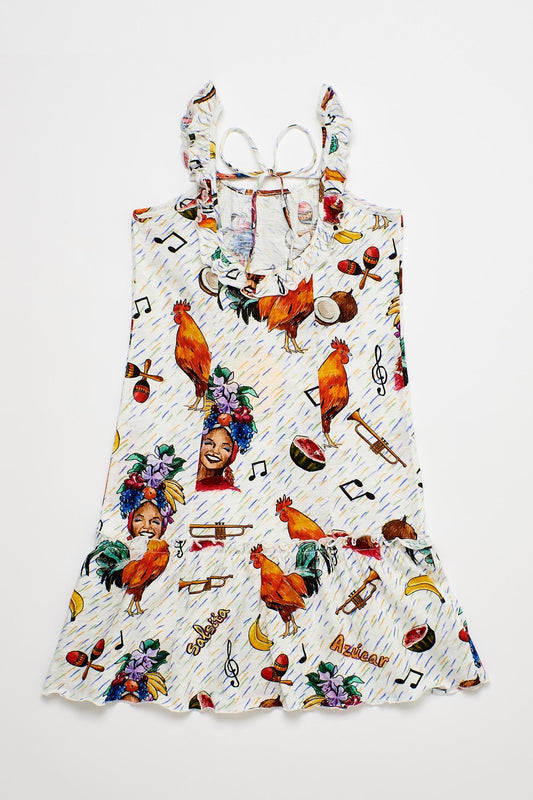 Chan Chan Print dress Dresses Maison Mangostan 