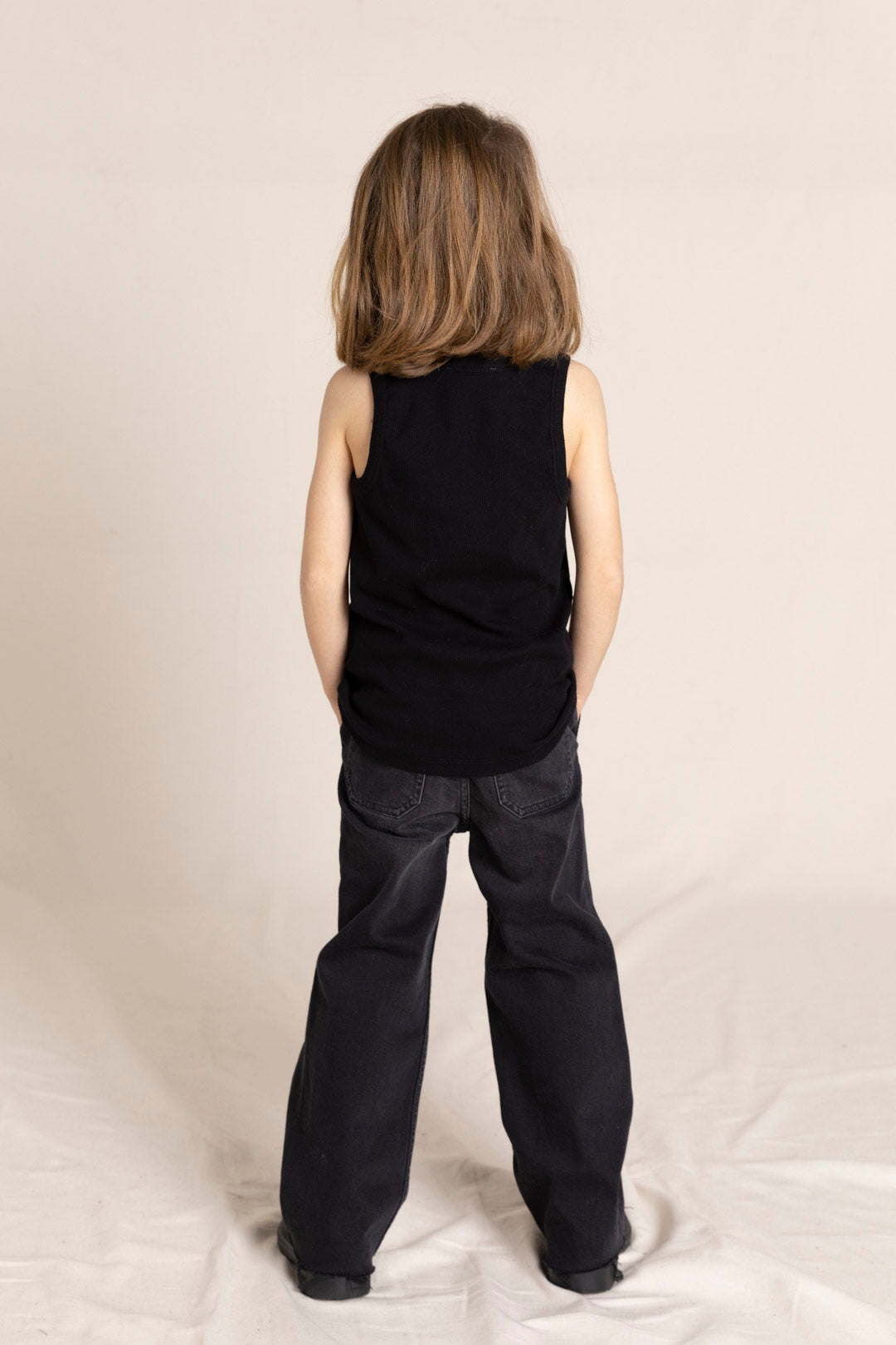 CHARLIE Used Black - Loose Fit Cropped Jeans | Women