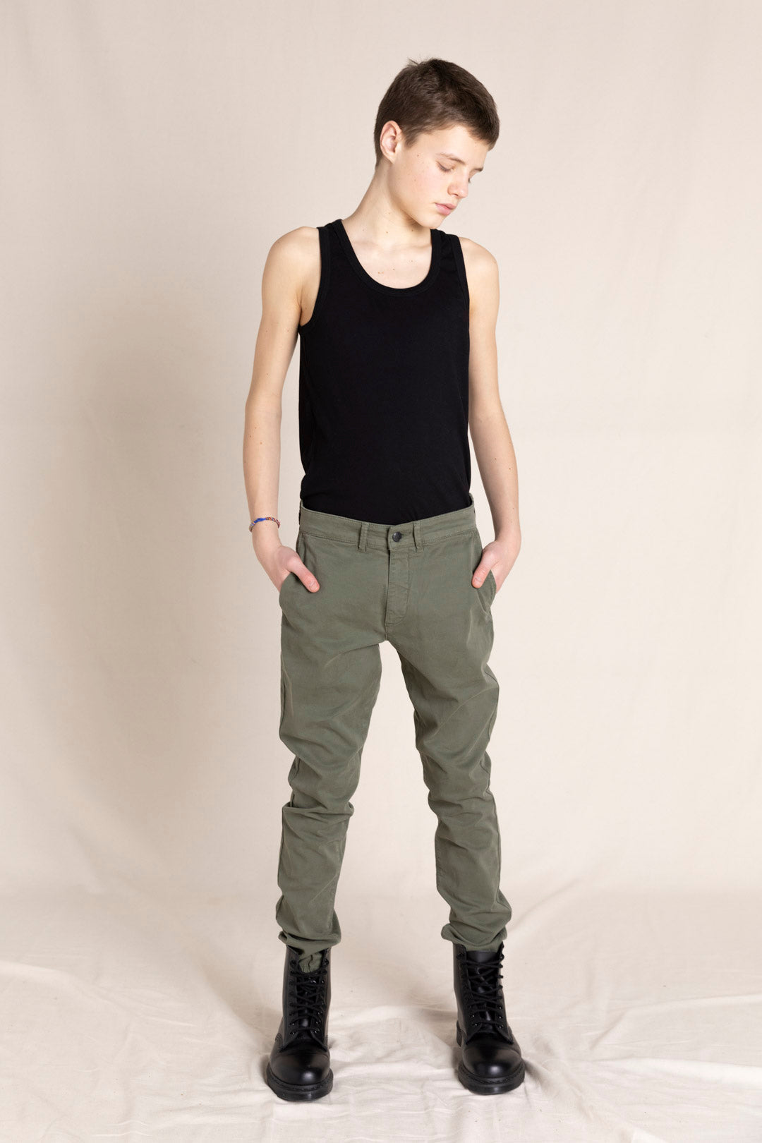 SKATER City Khaki - Elasticed Bottom Chino Fit Pants | Women
