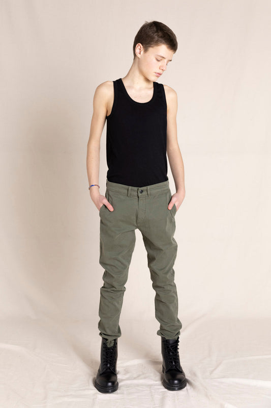 SKATER City Khaki - Elasticed Bottom Chino Fit Pants | Women