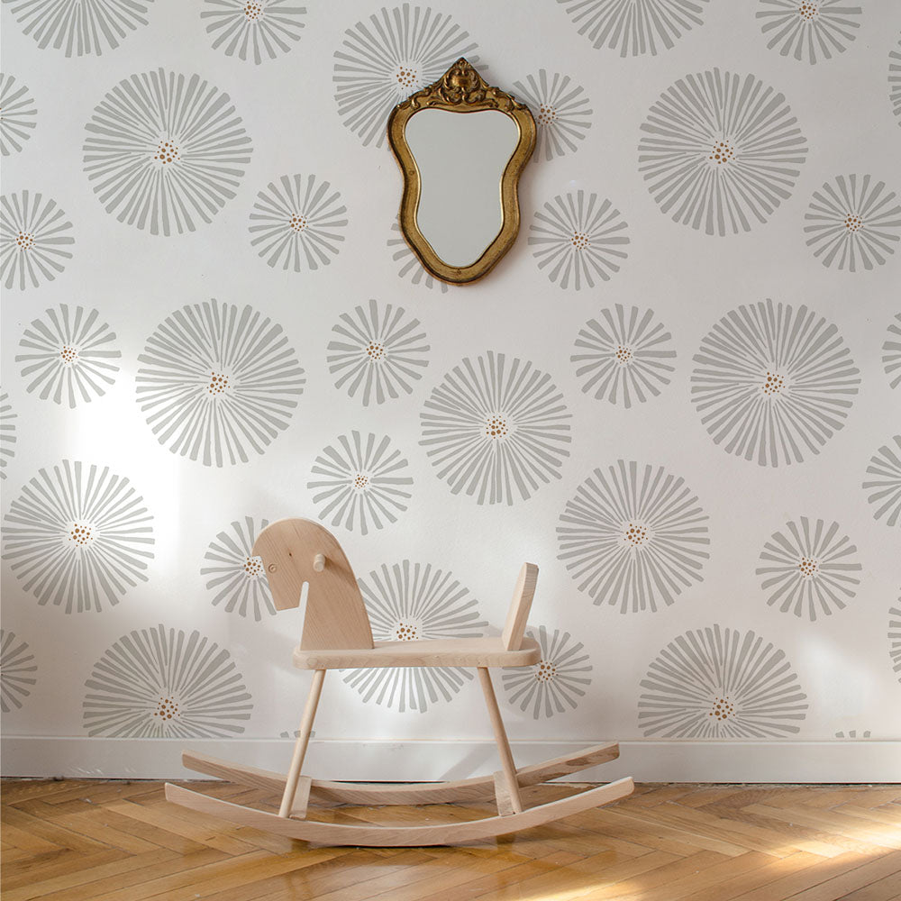 CLASSIC graphic flowers light Wallpaper