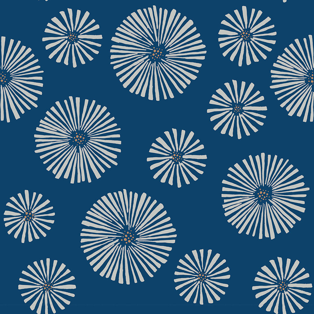 CLASSIC graphic flowers dark Wallpaper