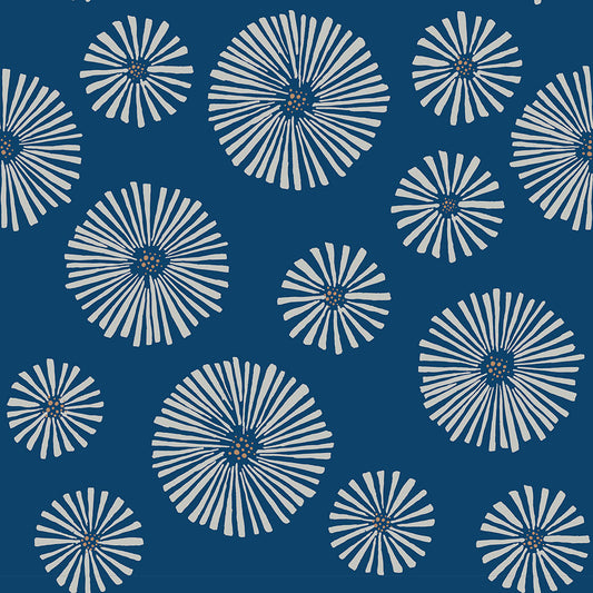 CLASSIC graphic flowers dark Wallpaper